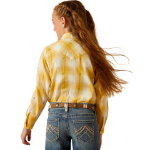 Girl's Ariat Glenrock Snap Long Sleeve Shirt - Cactus Dobby