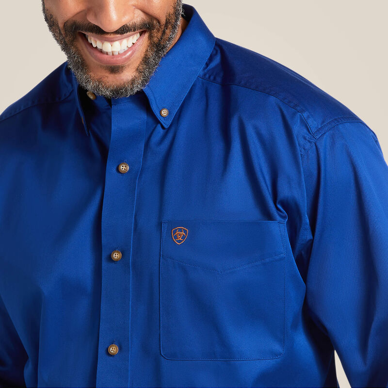 Ariat Men's Solid Twill Classic Fit Ultramarine Shirt