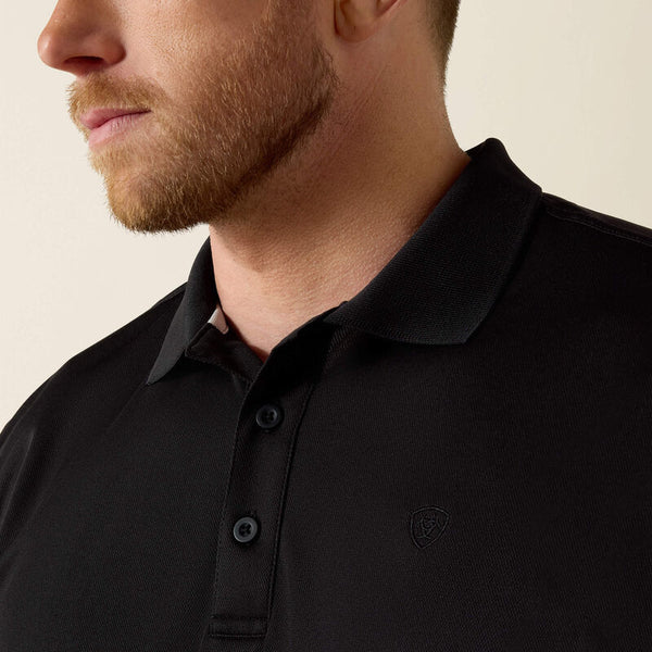 Men's Ariat Tek Polo-Black