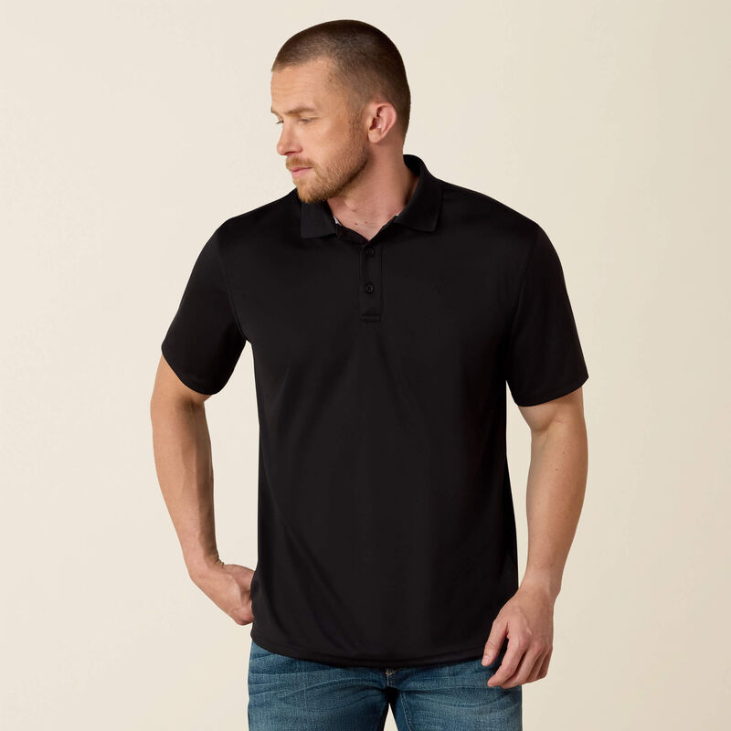 Men's Ariat Tek Polo-Black