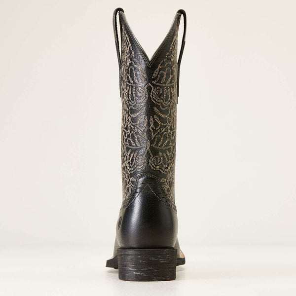 Ariat Women's Round Up Remuda Western Boot-Black Deertan
