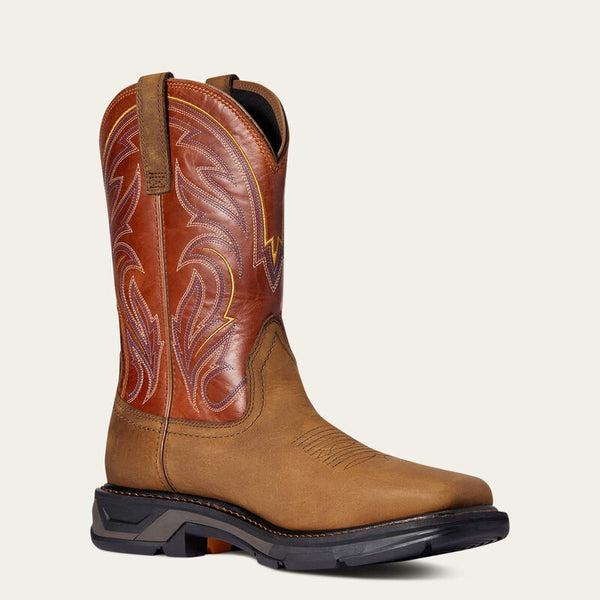 Men's Ariat WorkHog XT Cottonwood Work Boot - Dark Earth - CWesternwear