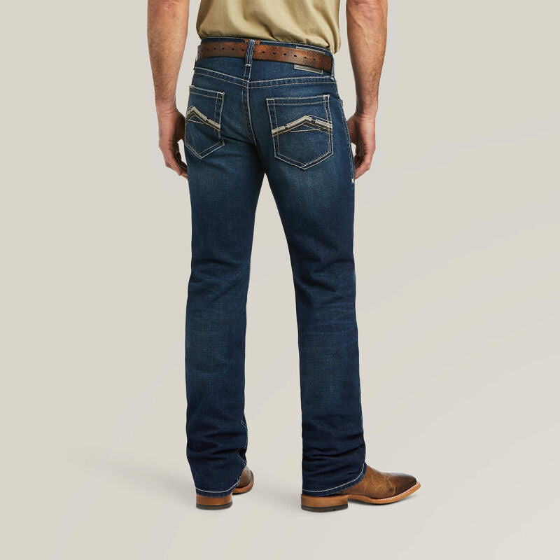 Men's Ariat M5 Straight Stretch Remming Stackable Straight Leg Jean - Ford