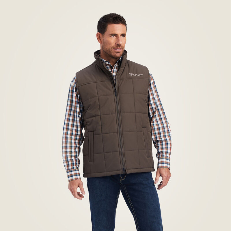 Ariat Men's Crius Insulated Concealed Carry Vest - Banyan Bark