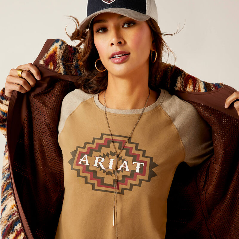 Women's Ariat Chimayo Fleece Jacket - Sunset Saltillo JCD