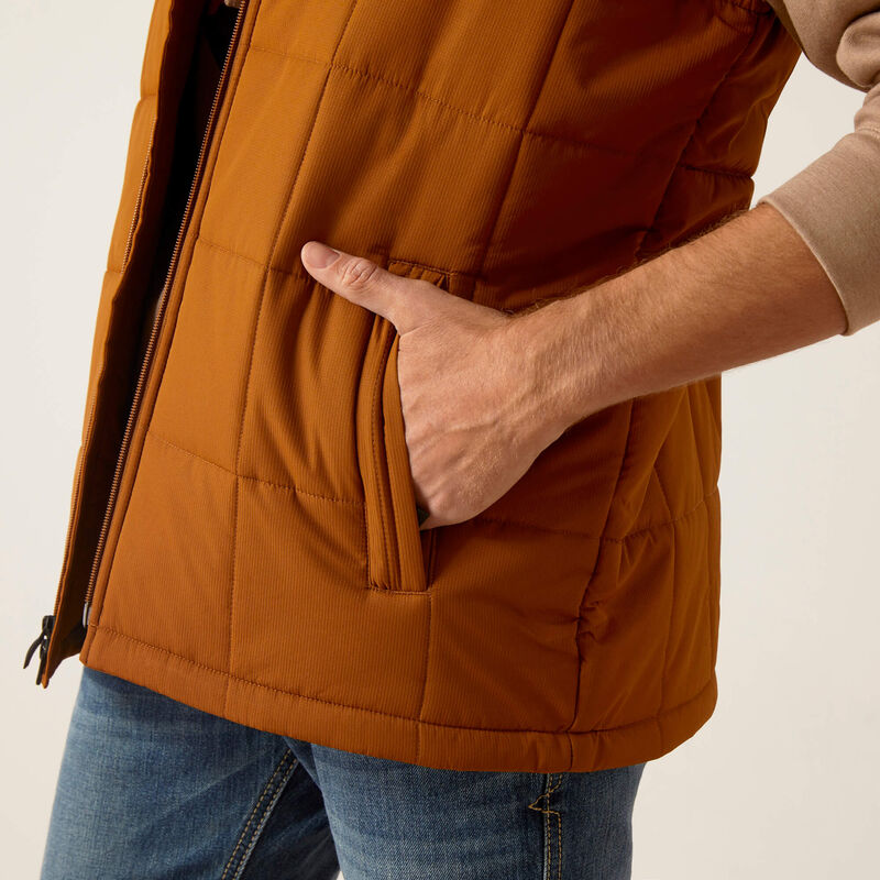 Ariat Men's Crius Insulated Concealed Carry Vest - Chestnut