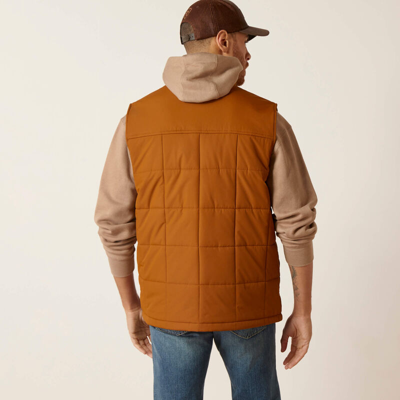 Ariat Men's Crius Insulated Concealed Carry Vest - Chestnut