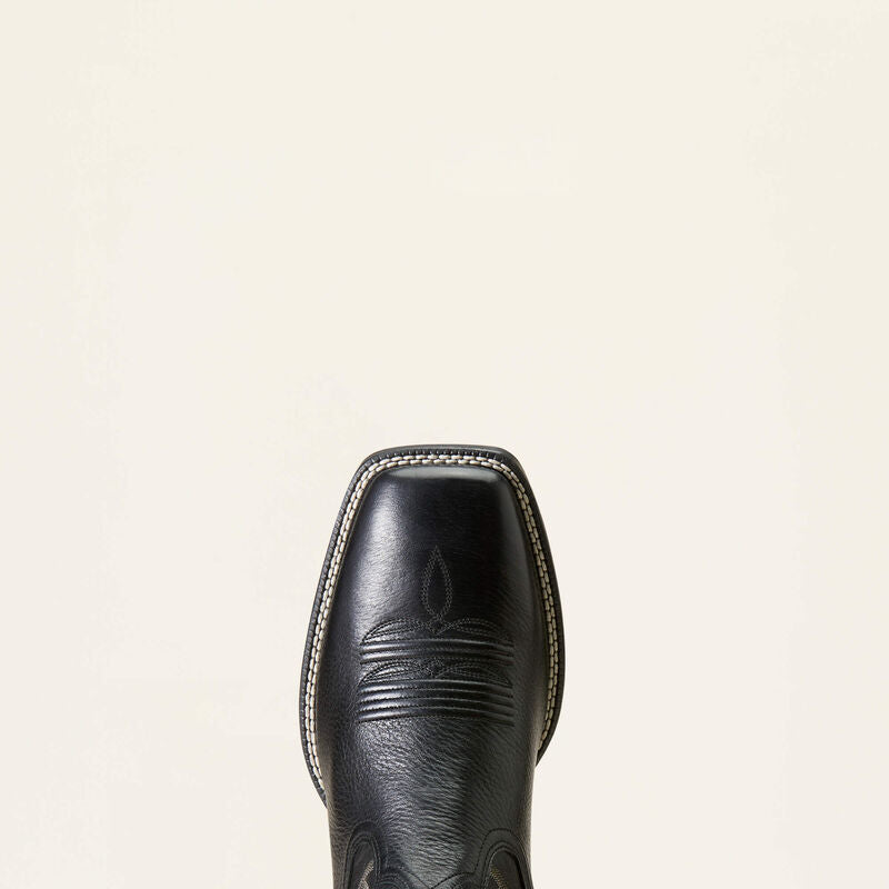 Ariat Men's Slim Zip Ultra Western Boot - Black Deertan