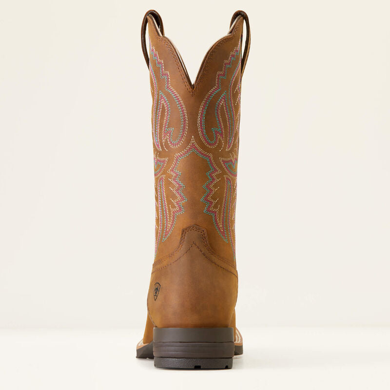Ariat Women's Hybrid Ranchwork Western Boot - Distressed Tan