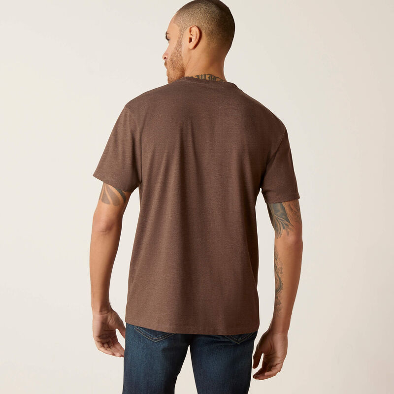Ariat Men's Rope Lockup T-Shirt - Brown Heather