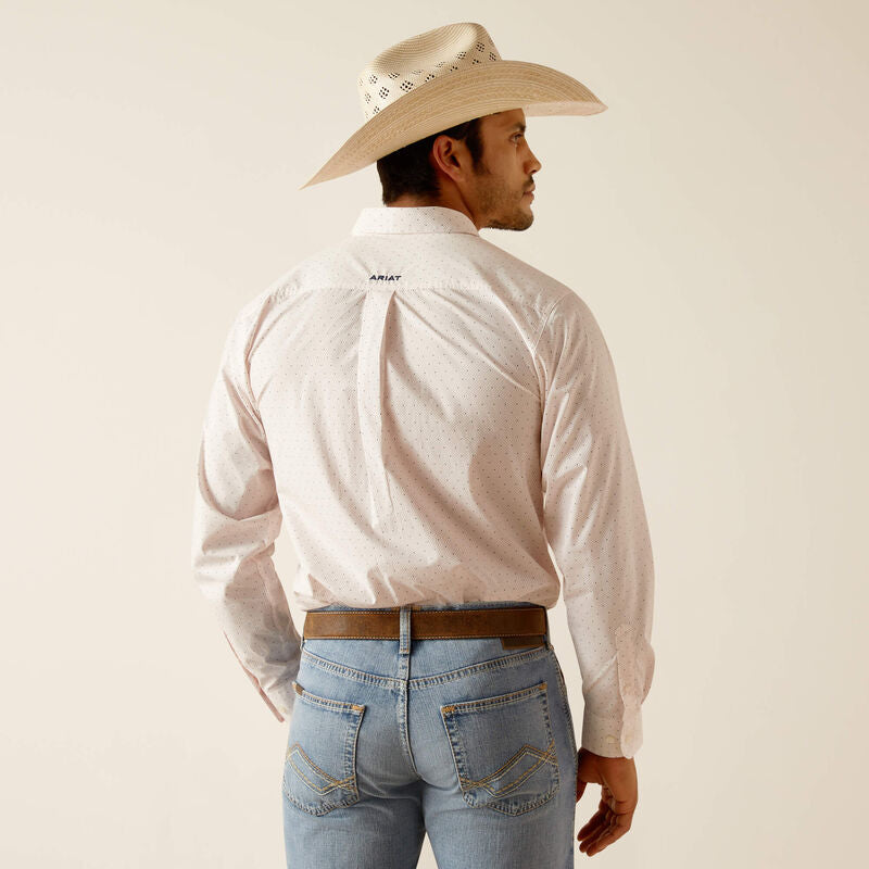 Men's Ariat Thor Fitted Long Sleeve Shirt - White