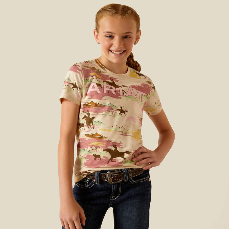 Kid's Ariat Hawaiian T-Shirt - Print