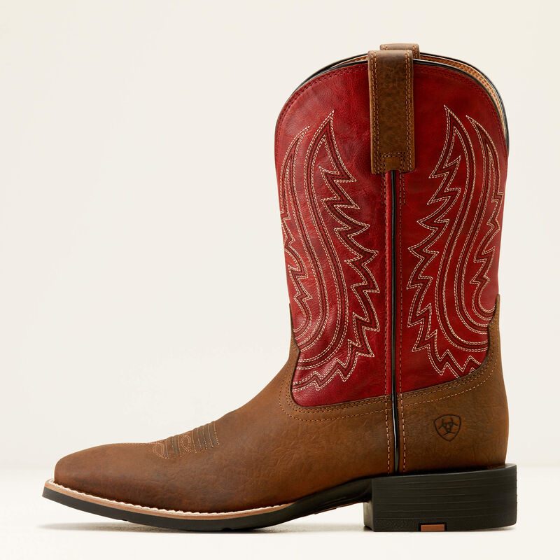 Men's Ariat Sport Big Country Cowboy Boot - Willow Branch/Bright Red