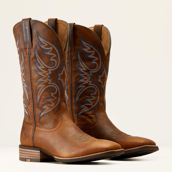 Men's Ariat Ricochet Cowboy Boot - Weathered Chestnut