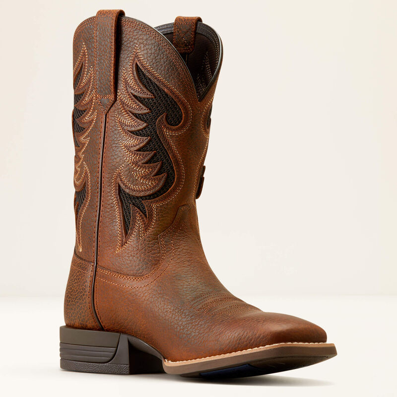 Men's Ariat Cowpuncher VentTEK Cowboy Boot - Brown Oiled Rowdy