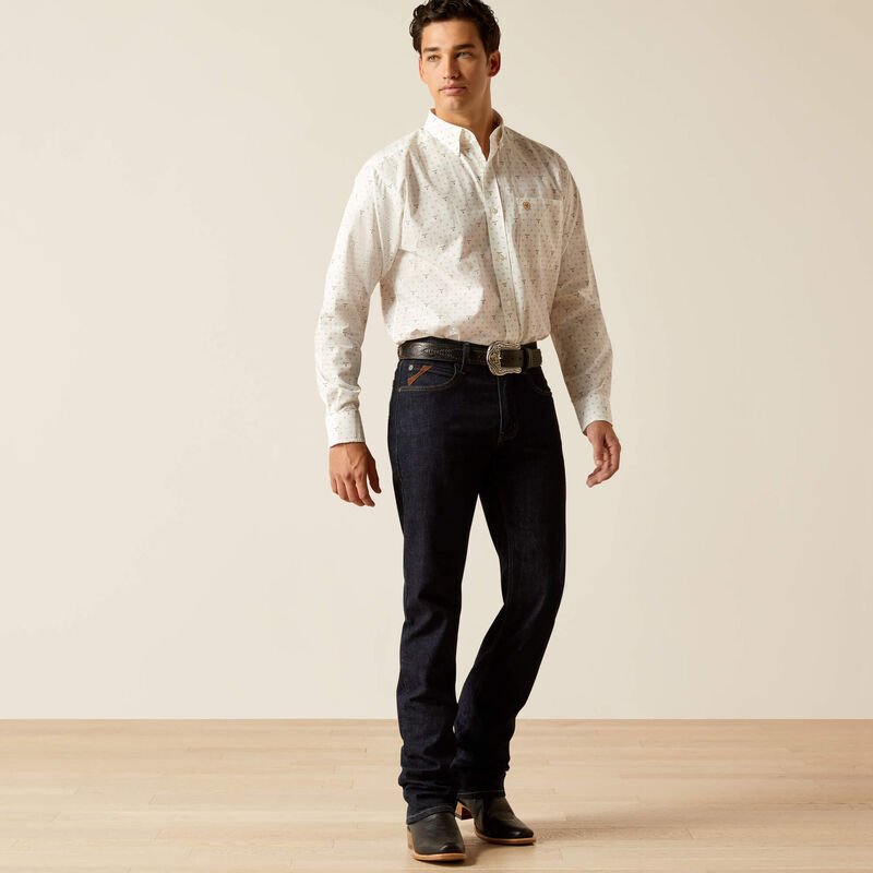 Men's Ariat Edmund Classic Fit Shirt - White