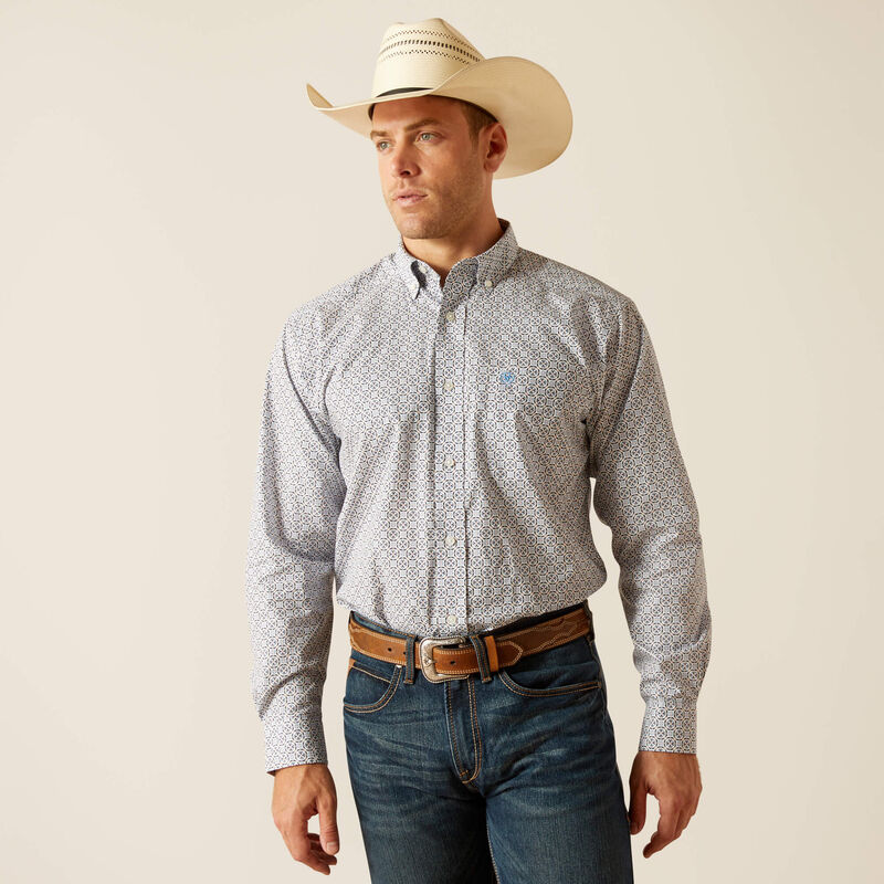 Men's Ariat Ronald Classic Fit Shirt - Blue