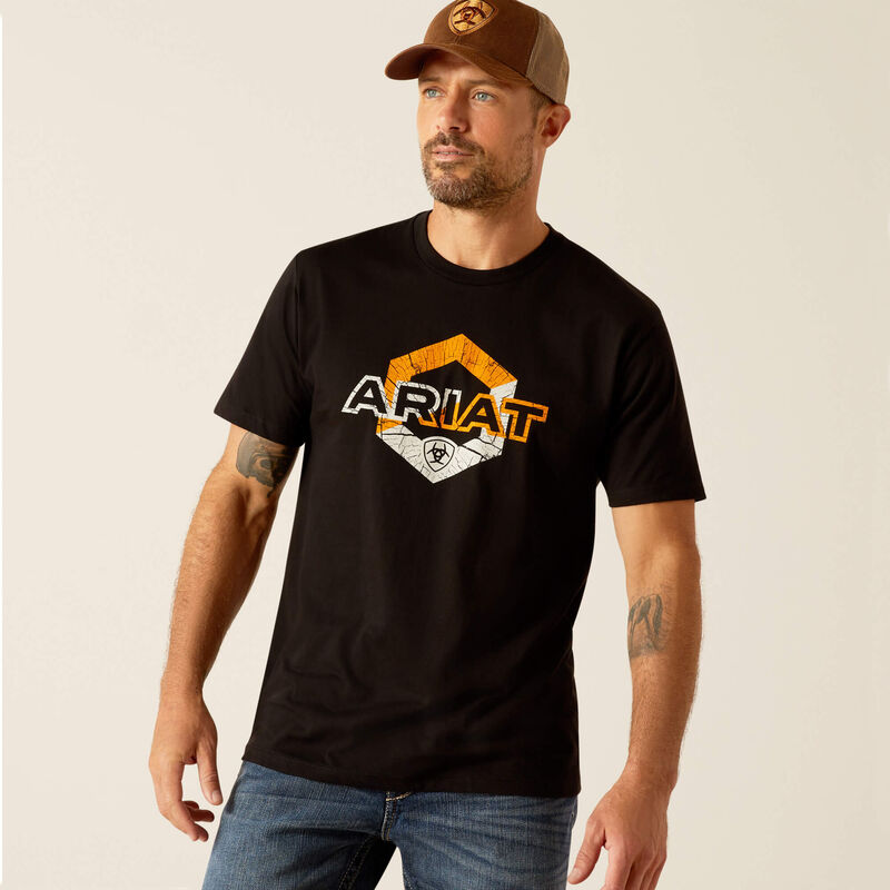 Men's Ariat Hexstatic T-Shirt - Black