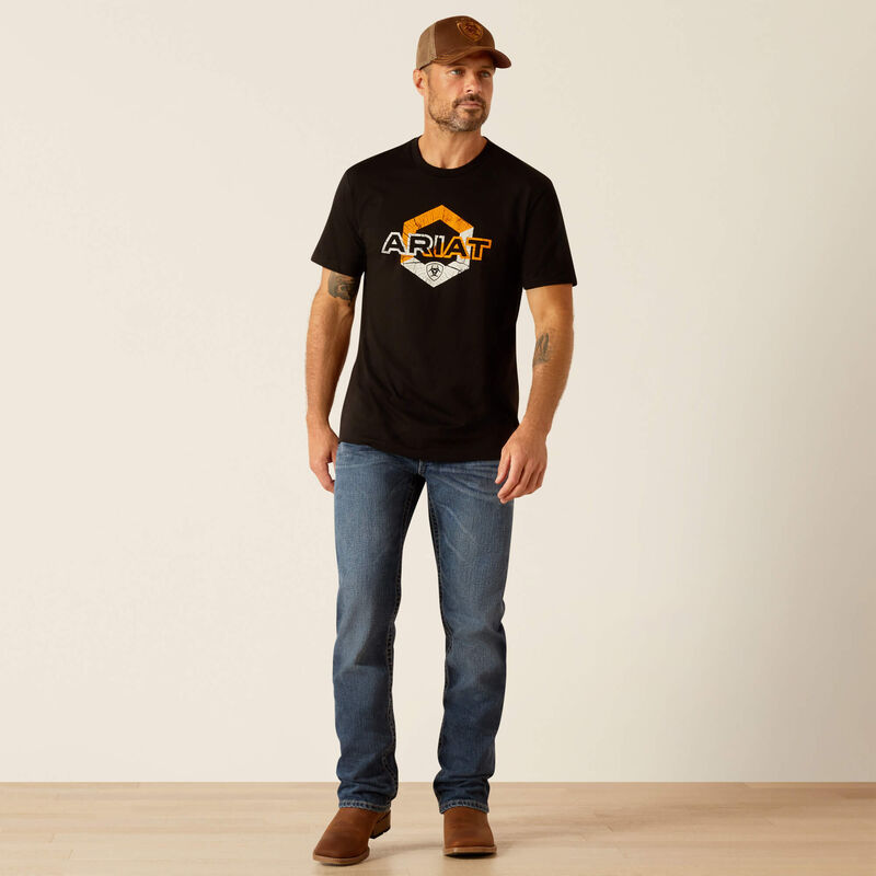 Men's Ariat Hexstatic T-Shirt - Black