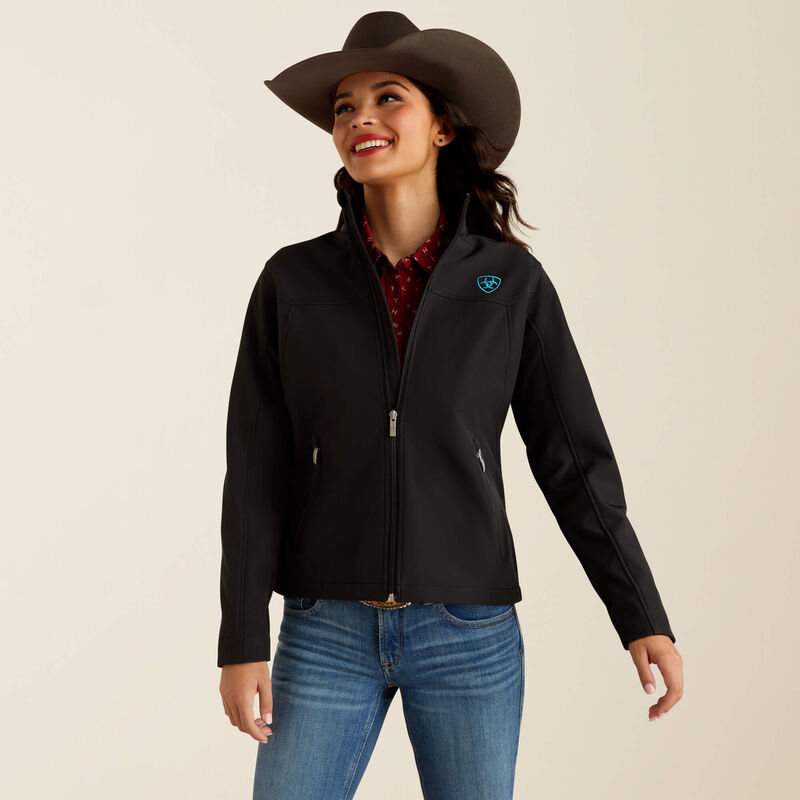 Ariat Women's New Team Softshell Jacket - Black/Serrano Southwest Print