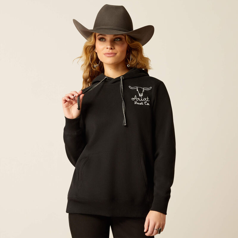 Ariat Women's Steer Stitch Hoodie - Black