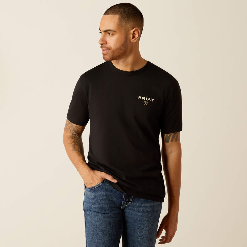 Men's Ariat American Rancher T-Shirt - Black