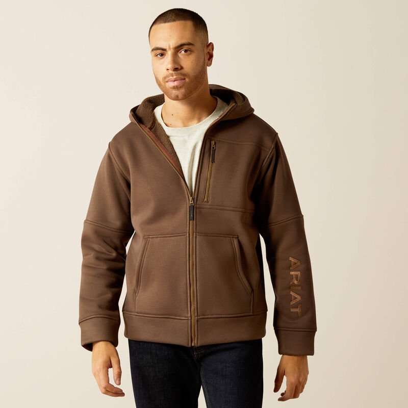 Ariat Men's Tek Fleece 2.0 Full Zip Hoodie - Banyan Bark