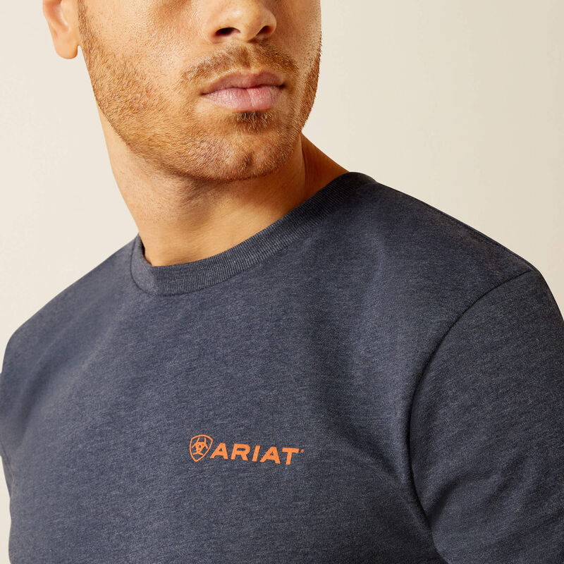 Men's Ariat Eagle Rock T-Shirt - Navy Heather