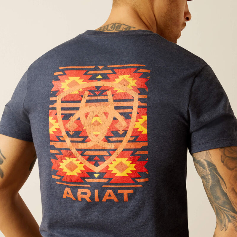 Men's Ariat Eagle Rock T-Shirt - Navy Heather