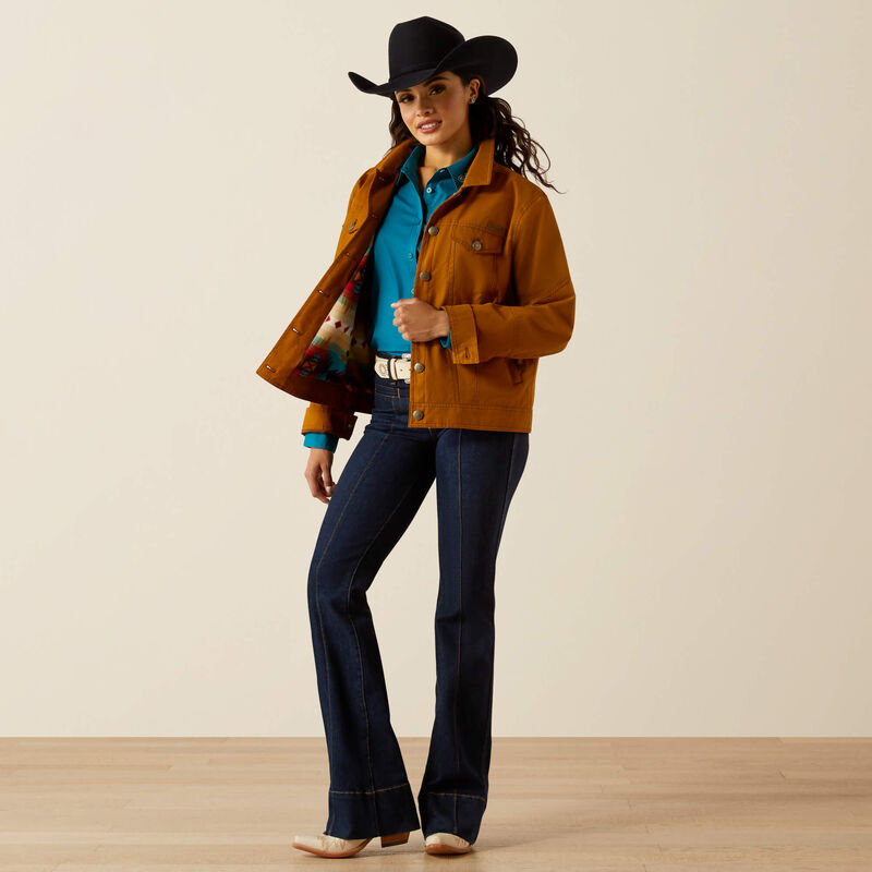 Women's Ariat Grizzly Rancher Jacket - Chestnut Horse