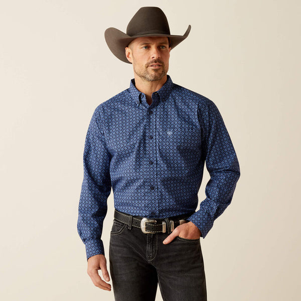 Men's Ariat Talon Classic Fit Shirt - Dark Blue