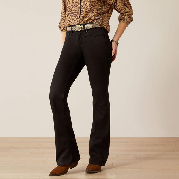 Women's Ariat Perfect Rise Ella Boot Cut Jean-Black