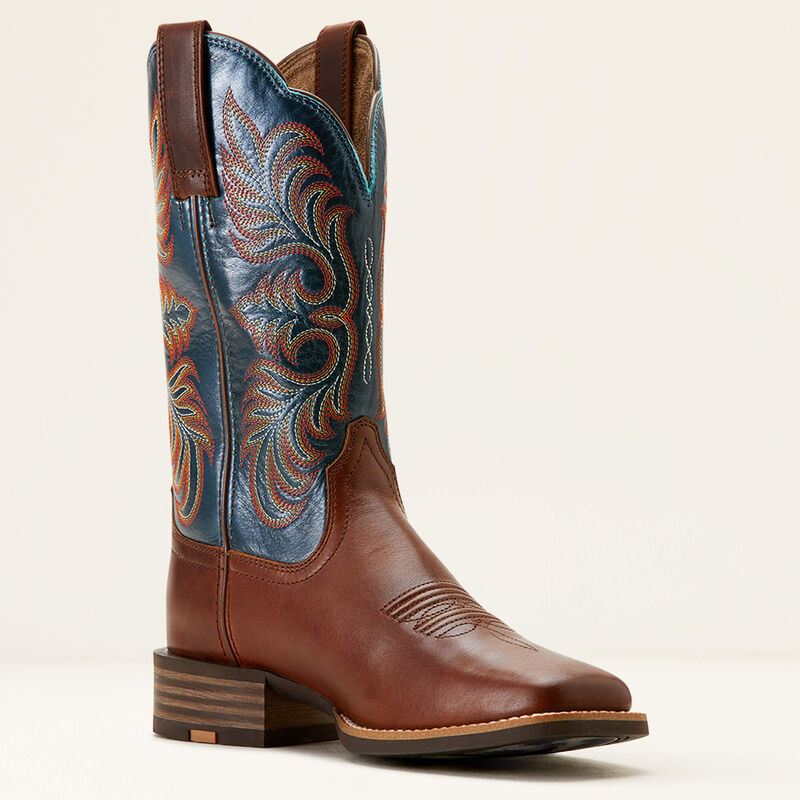 Women's Ariat Gillette Westen Cowboy Boot - Vintage Caramel/Endless Sea