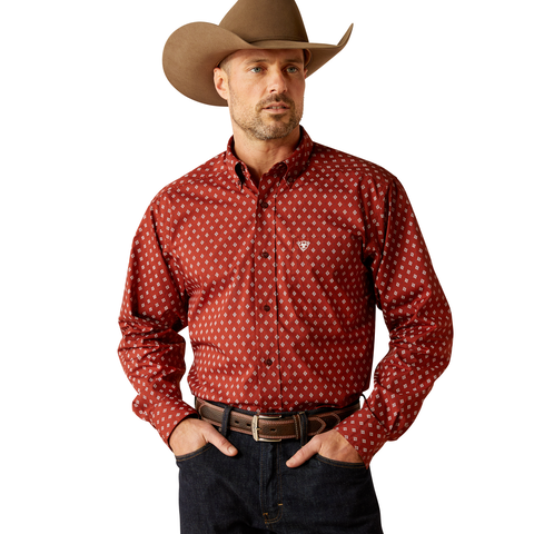 Ariat Men's Pax Classic Shirt- Burgandy