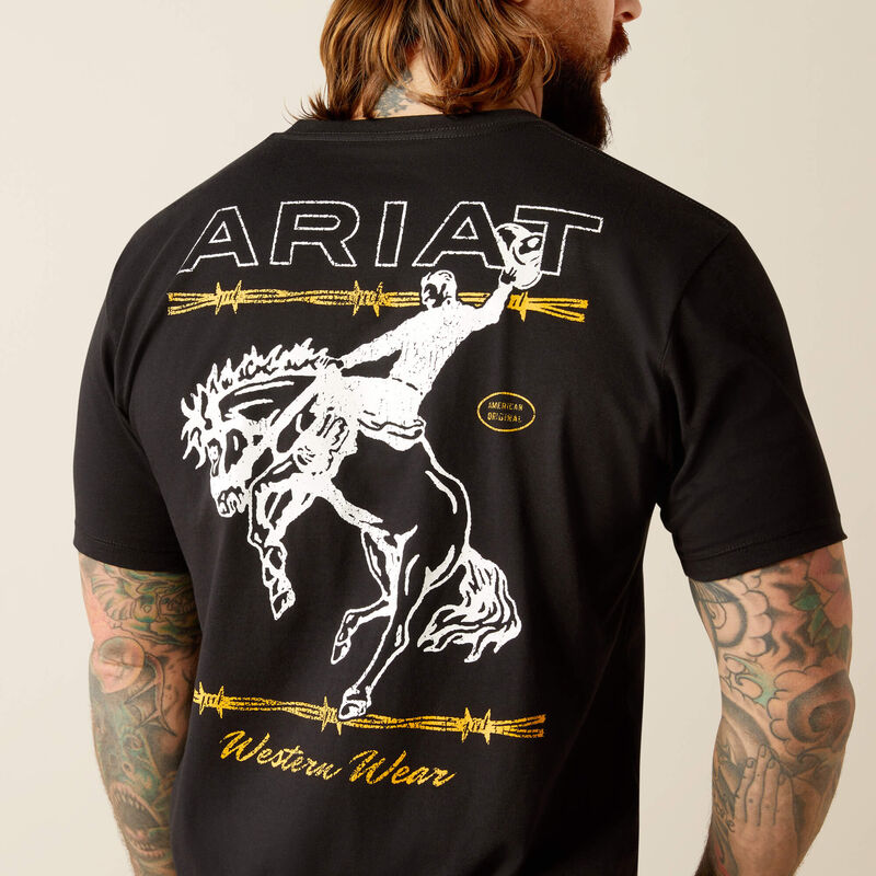 Men's Ariat Western West T-Shirt - Black