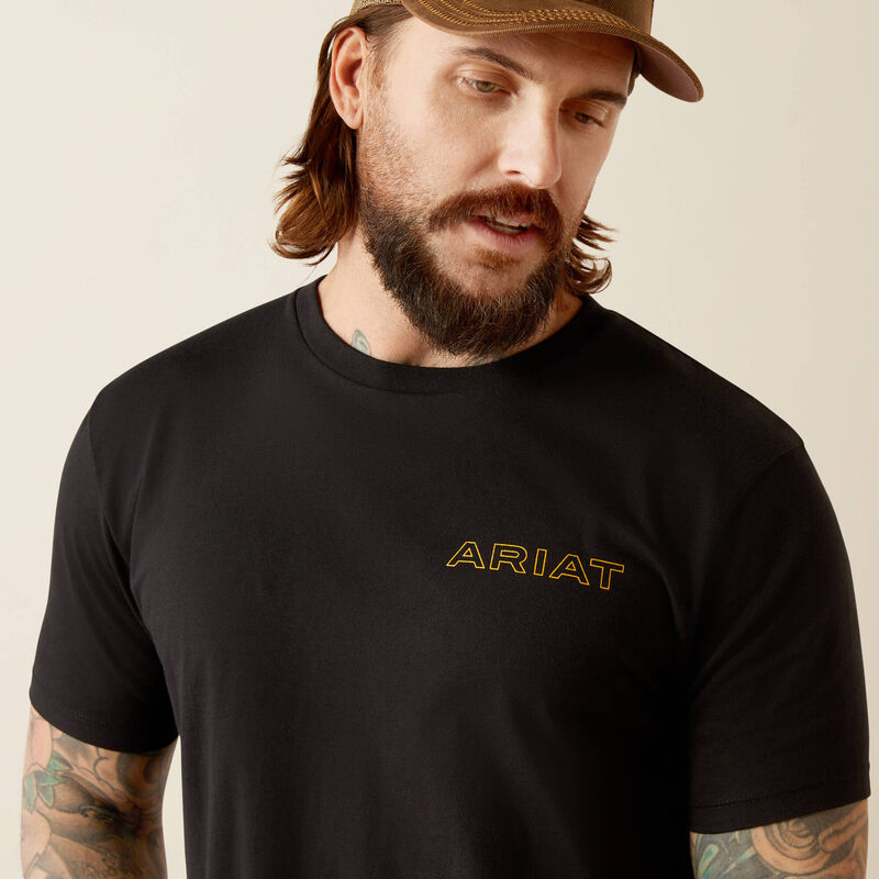 Men's Ariat Western West T-Shirt - Black