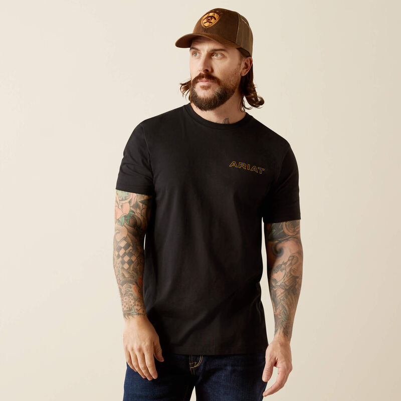 Men's Ariat Western West T-Shirt - Black