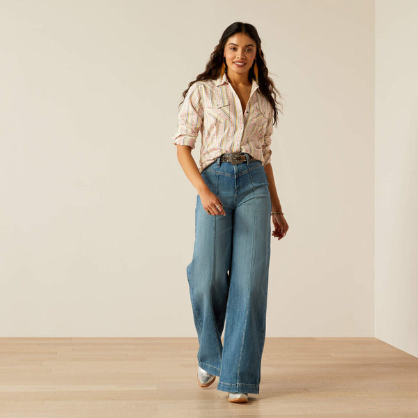 Women's Ariat Alyssa Shirt-Carnation Dobby