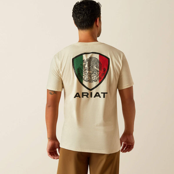 Men's Ariat Tenochitlan Shield T-Shirt-Natural