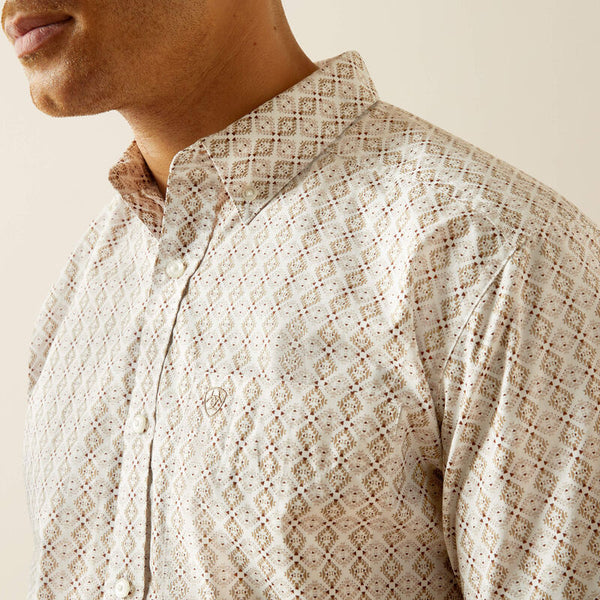 Men's Ariat Carlo Short Sleeve Shirt - Sand