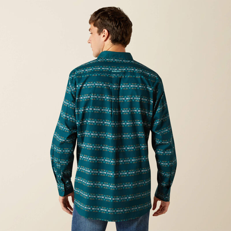 Men's Ariat Brando Classic Fit Shirt-Teal