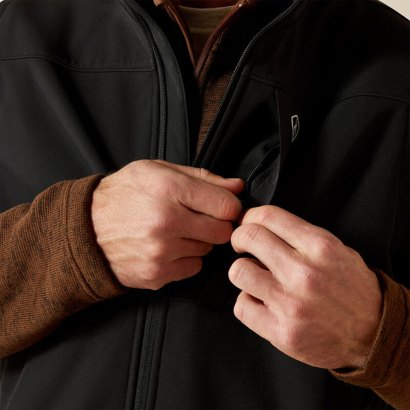 Ariat® Men's Vernon Softshell Vest-Black