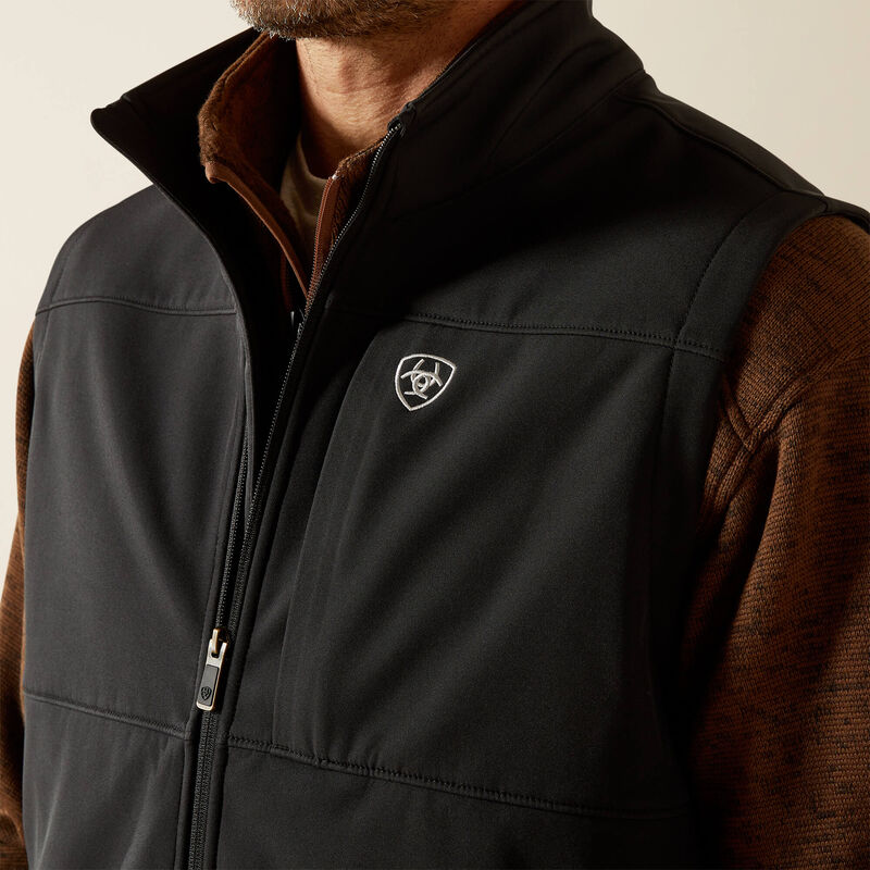 Ariat® Men's Vernon Softshell Vest-Black