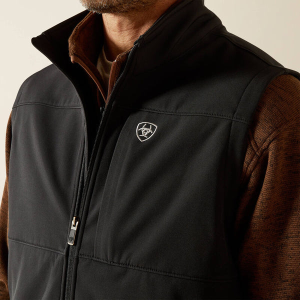 Ariat® Men's Vernon Softshell Vest-Black
