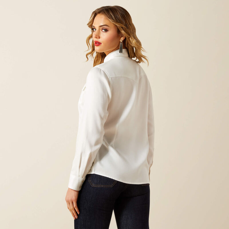 Women's Ariat Timeless western Shirt-Cloud Dancer