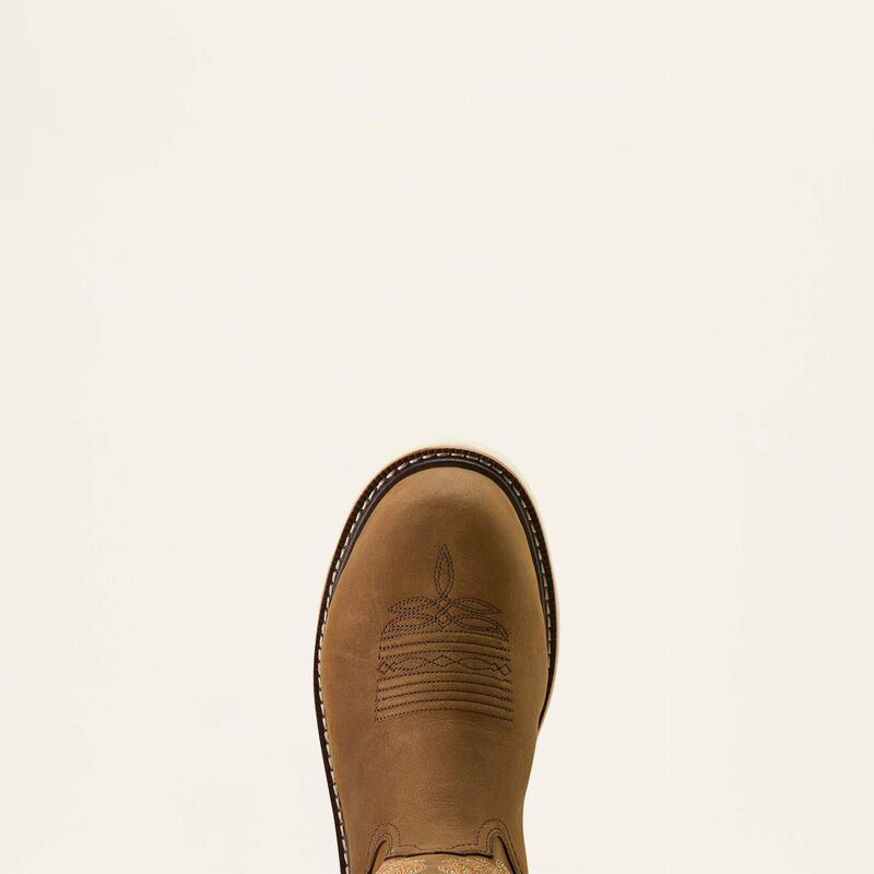 Men's Ariat Activator Argo Waterproof Round Toe Composite Toe Work Boot-Distressed Brown