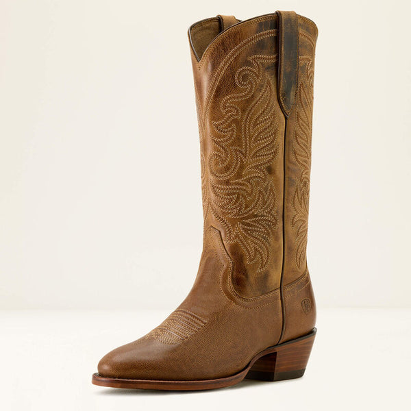 Women's Ariat  Louella R Toe Western Boot-Pearl Brown