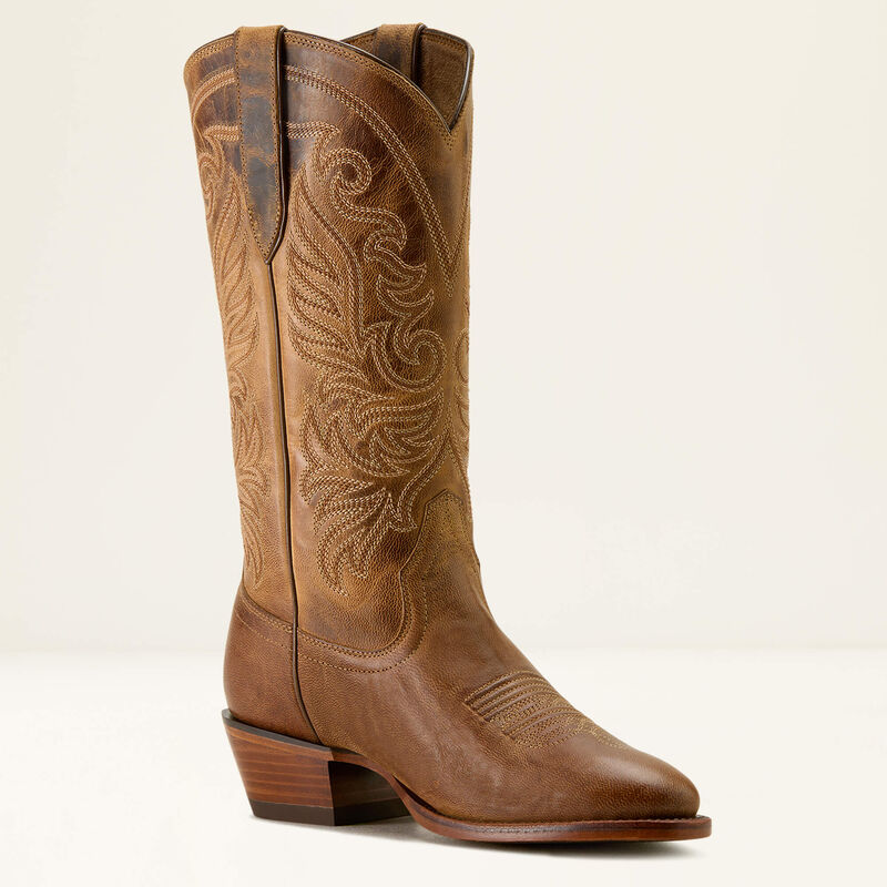 Women's Ariat  Louella R Toe Western Boot-Pearl Brown