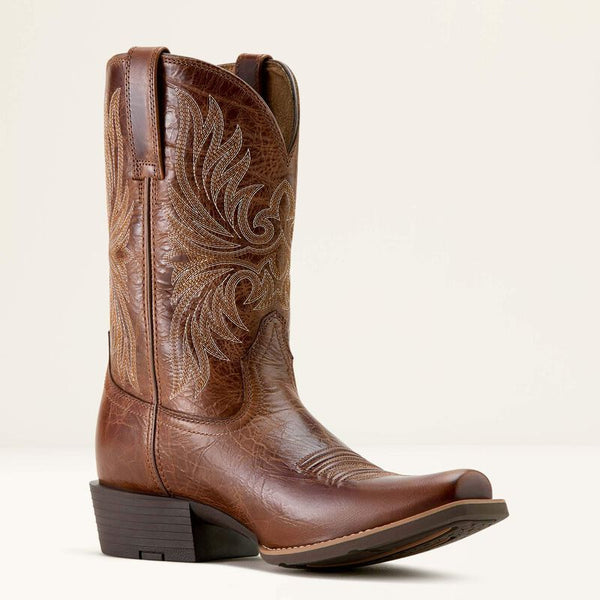 Men's Ariat Sport Cutter Toe Cowboy Boot-Dark Tan