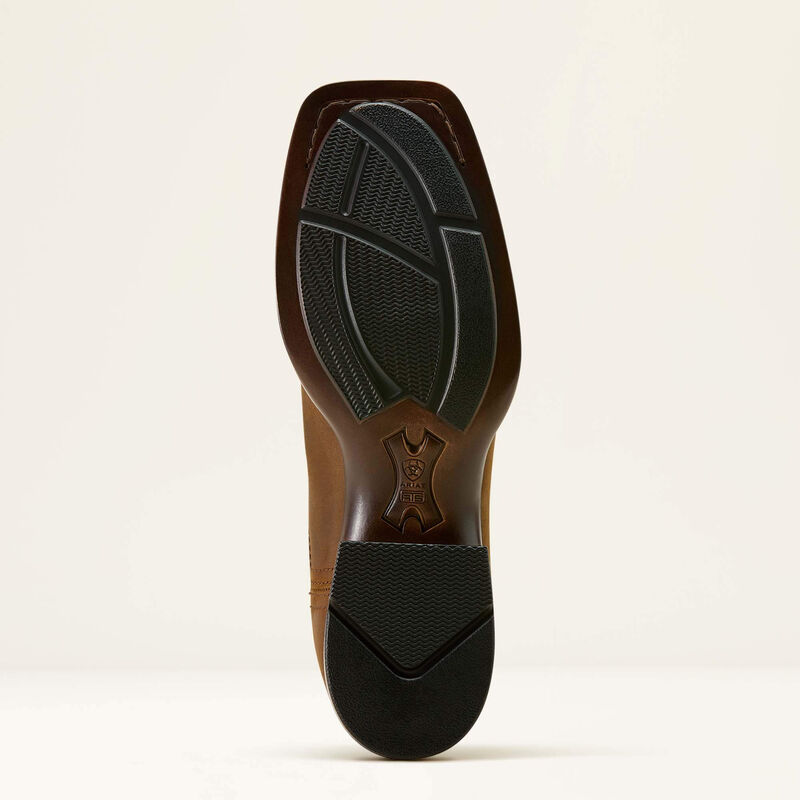 Women's Ariat Booker Chelsea Wide Square Toe Western Boot-Distressed Brown